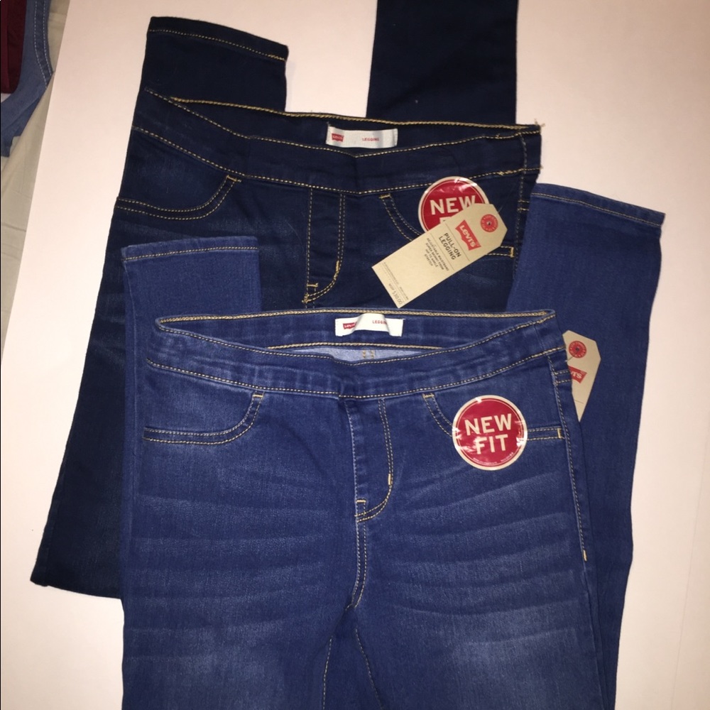 Girls jean pull on leggings size 12